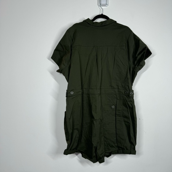 Torrid Romper Twill Deep Depths Utility Button Front Cargo - Picture 6 of 11